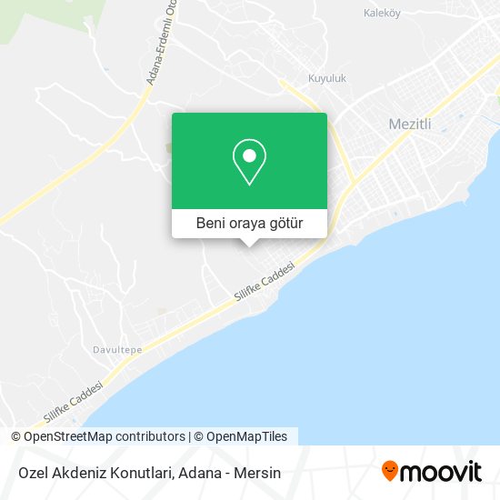 Ozel Akdeniz Konutlari harita