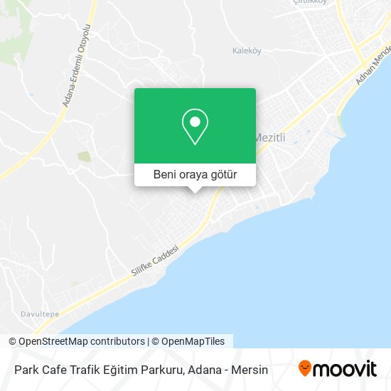 Park Cafe Trafik Eğitim Parkuru harita