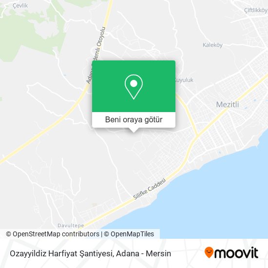 Ozayyildiz Harfiyat Şantiyesi harita