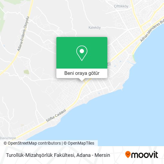 Turollük-Mizahşörlük Fakültesi harita