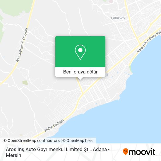 Aros İnş Auto Gayrimenkul Limited Şti. harita