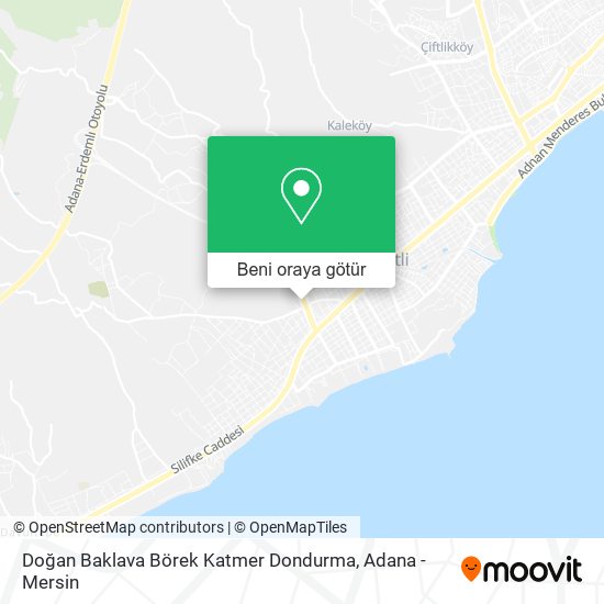Doğan Baklava Börek Katmer Dondurma harita