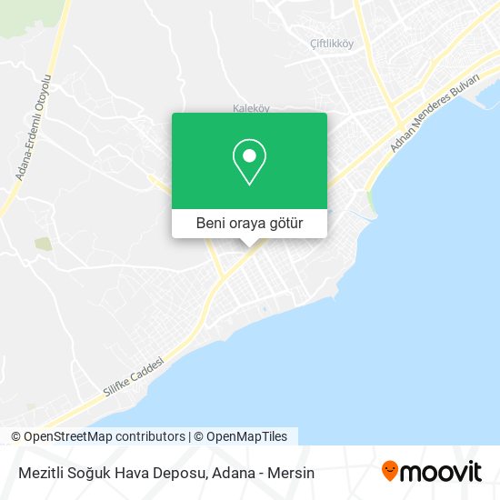 Mezitli Soğuk Hava Deposu harita