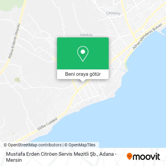 Mustafa Erden Citröen Servis Mezitli Şb. harita