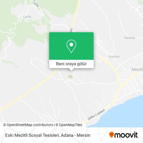 Eski Mezitli Sosyal Tesisleri harita