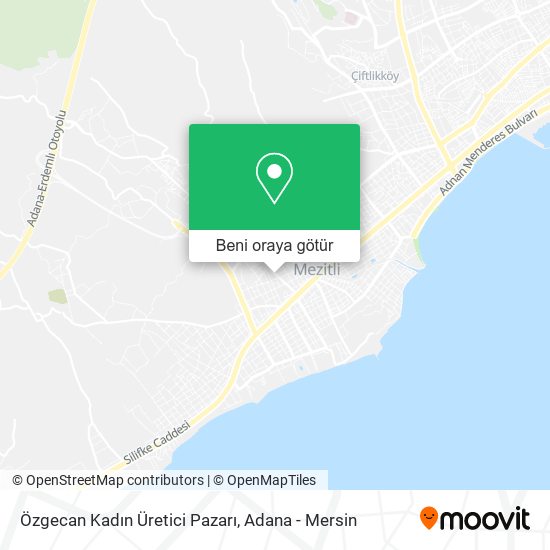 Özgecan Kadın Üretici Pazarı harita