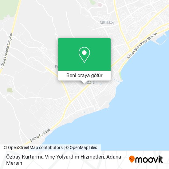 Özbay Kurtarma Vinç Yolyardım Hizmetleri harita