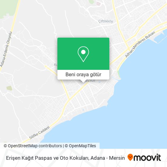 Erişen Kağıt Paspas ve Oto Kokuları harita
