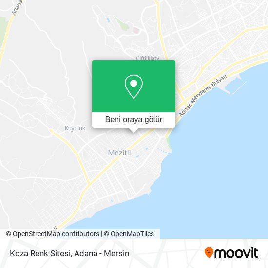 Koza Renk Sitesi harita