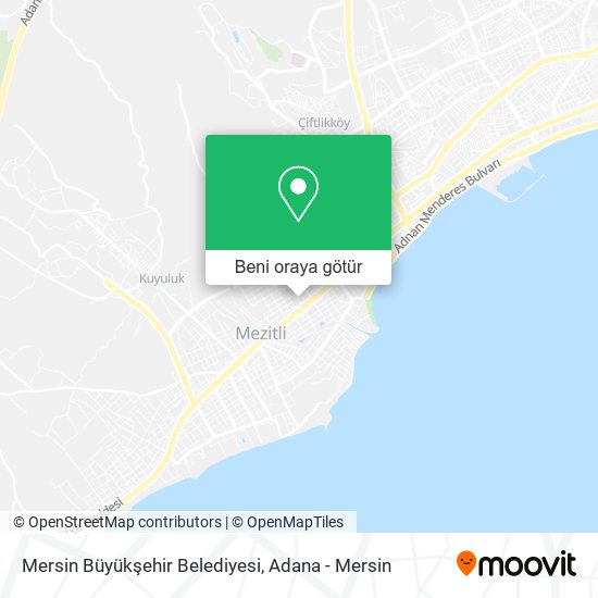 Mersin Büyükşehir Belediyesi harita