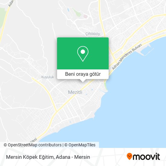 Mersin Köpek Eğitim harita