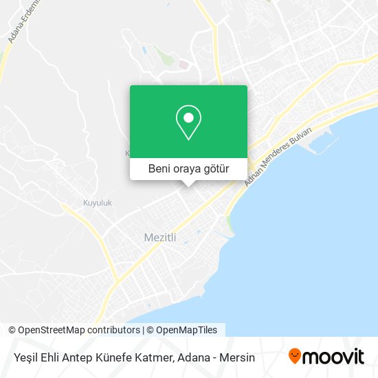 Yeşil Ehli Antep Künefe Katmer harita
