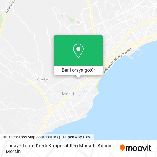Türkiye Tarım Kredi Kooperatifleri Marketi harita
