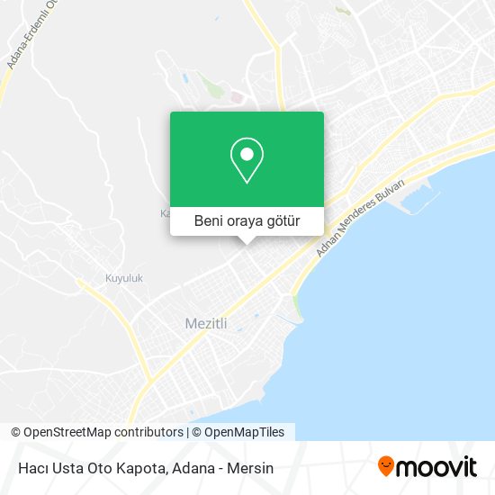 Hacı Usta Oto Kapota harita