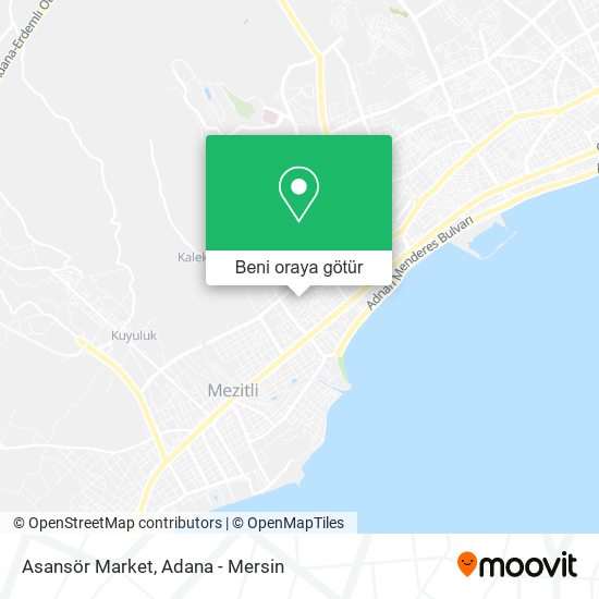 Asansör Market harita