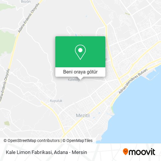 Kale Limon Fabrikasi harita