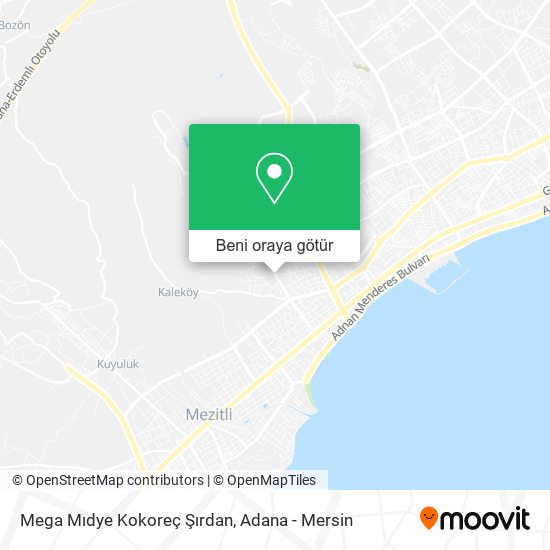 Mega Mıdye Kokoreç Şırdan harita