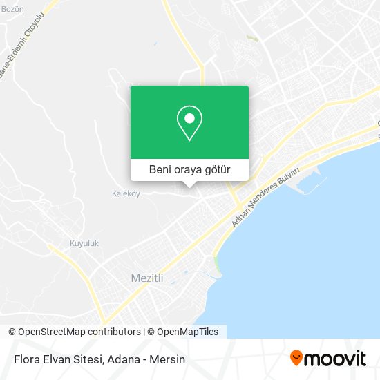 Flora Elvan Sitesi harita