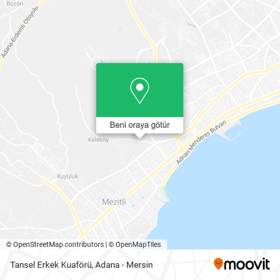 Tansel Erkek Kuaförü harita