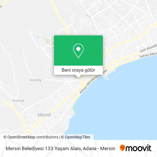 Mersin Belediyesi 133 Yaşam Alanı harita