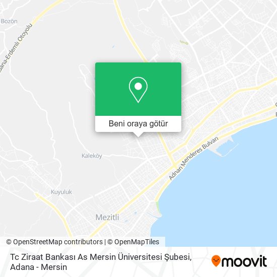 Tc Ziraat Bankası As Mersin Üniversitesi Şubesi harita