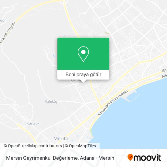 Mersin Gayrimenkul Değerleme harita