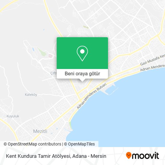 Kent Kundura Tamir Atölyesi harita