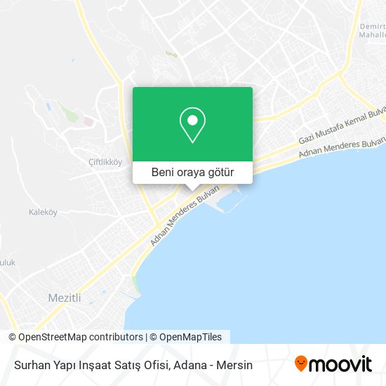 Surhan Yapı Inşaat Satış Ofisi harita
