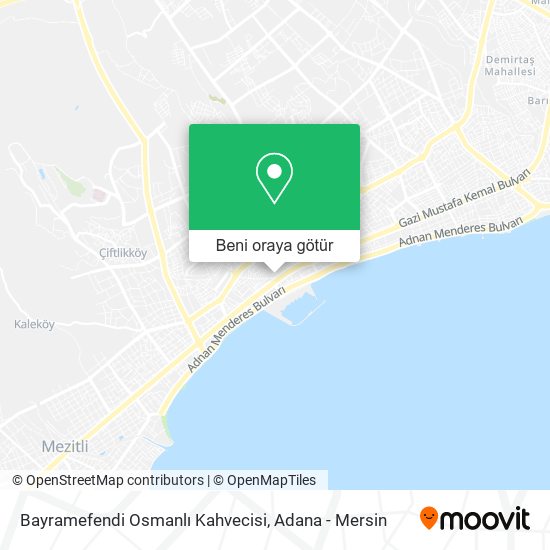 Bayramefendi Osmanlı Kahvecisi harita