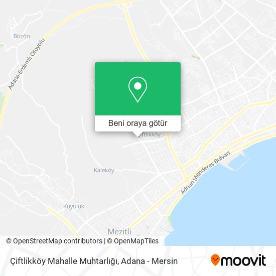 Çiftlikköy Mahalle Muhtarlığı harita