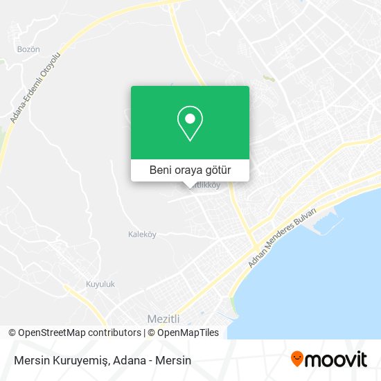 Mersin Kuruyemiş harita