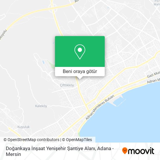 Doğankaya İnşaat Yenişehir Şantiye Alanı harita