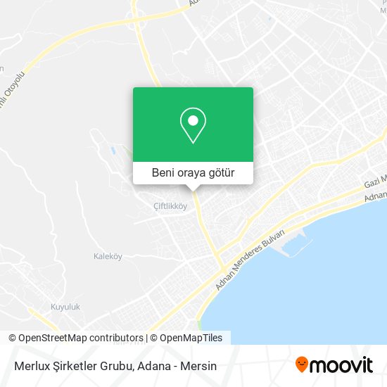 Merlux Şirketler Grubu harita