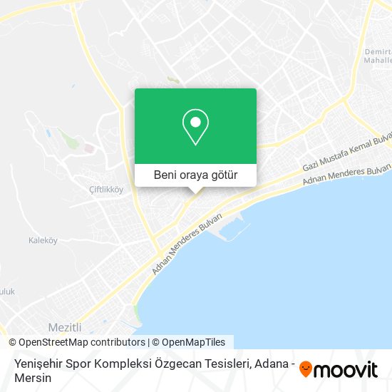 Yenişehir Spor Kompleksi Özgecan Tesisleri harita