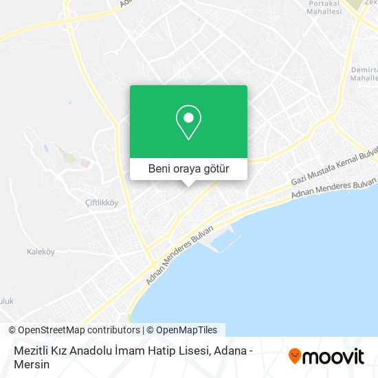 Mezitli Kız Anadolu İmam Hatip Lisesi harita