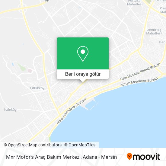 Mnr Motor's Araç Bakım Merkezi harita