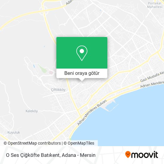 O Ses Çiğköfte Batıkent harita