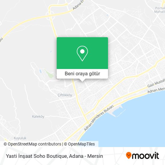 Yasti İnşaat Soho Boutique harita