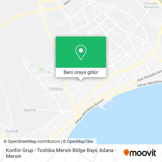 Konfor Grup - Toshiba Mersin Bölge Bayii harita