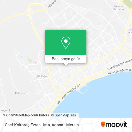 Chef Kokoreç Evren Usta harita