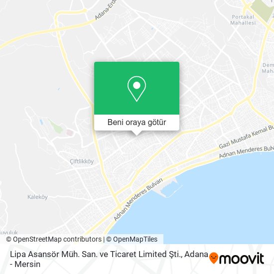 Lipa Asansör Müh. San. ve Ticaret Limited Şti. harita