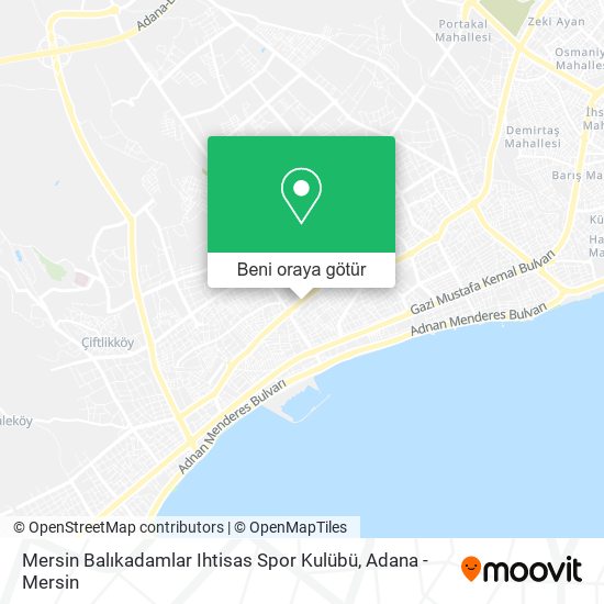 Mersin Balıkadamlar Ihtisas Spor Kulübü harita