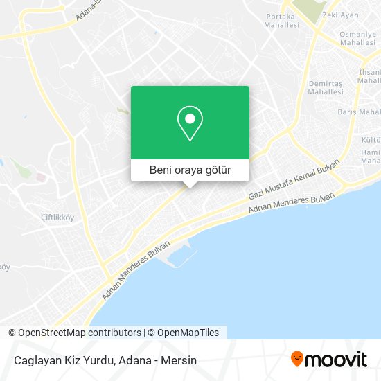 Caglayan Kiz Yurdu harita