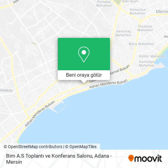 Bim A.S Toplantı ve Konferans Salonu harita