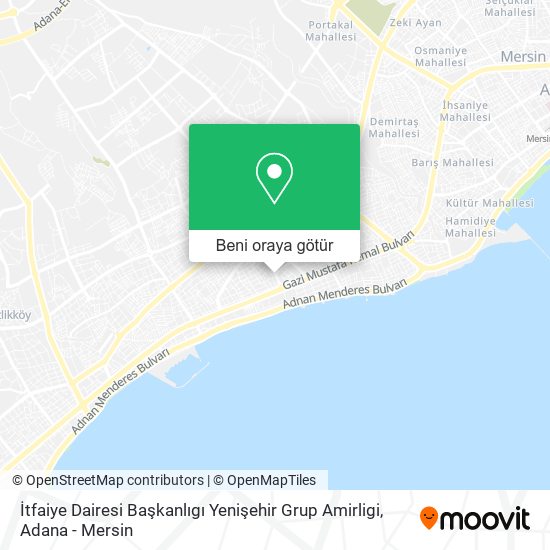 İtfaiye Dairesi Başkanlıgı Yenişehir Grup Amirligi harita
