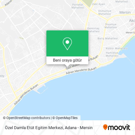 Özel Damla Etüt Egitim Merkezi harita