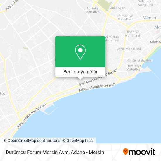 Dürümcü Forum Mersin Avm harita