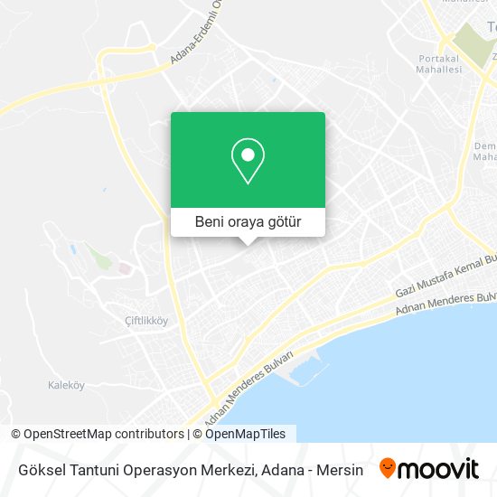Göksel Tantuni Operasyon Merkezi harita