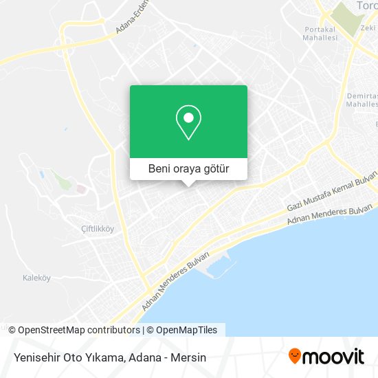 Yenisehir Oto Yıkama harita