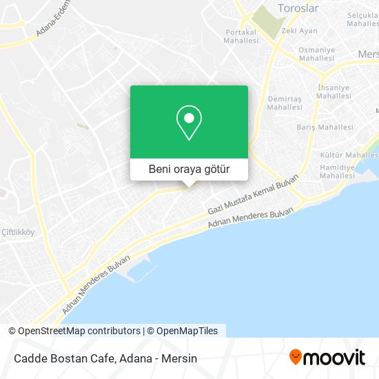 Cadde Bostan Cafe harita